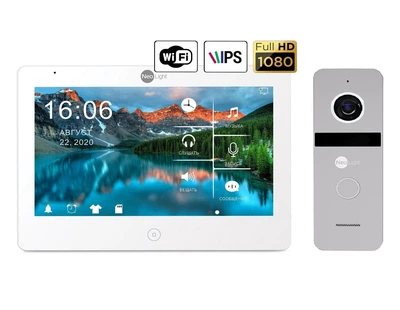 Комплект відеодомофона NeoLight Mezzo HD Wi Fi / Solo HD Silver