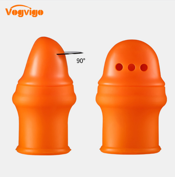 Острый нож на большой палец для удобной резки лозы Комплект для большого пальца с лезвием Vogvigo Оранжевый