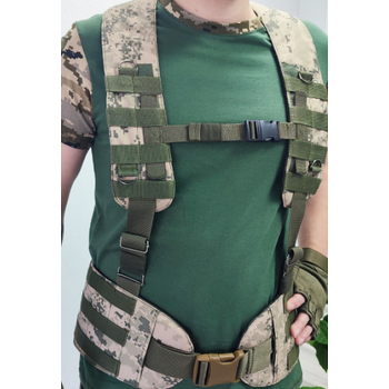 Разгрузочная тактическая ременно-плечевая система Military Pride с плечевыми ремнями