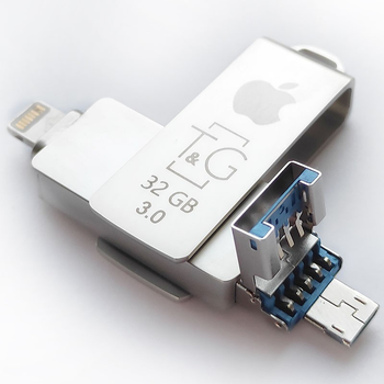 Флешка 3в1 32GB для iPhone/Android/Windows