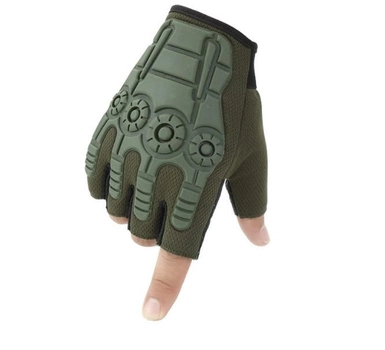 Перчатки тактические RUIN HAWK в стиле милитари зеленый М 03256