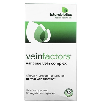 Противоварикозный комплекс, FutureBiotics, VeinFactors, 90 вегетарианских капсул