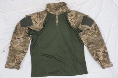 Рубашка тактическая боевая Убокс (кулир) Хаки -Пиксель зеленый раз. L