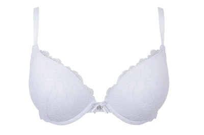 Бюстгальтер Pretty Polly Lola PDL005 мереживний push up глибоке декольте подарунок 75D Білий (5053014357771)