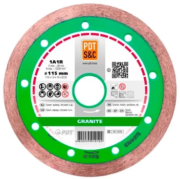Алмазний диск PDT 1A1R Granite 115x1,4x10x22,2 мм (820100CGRu)