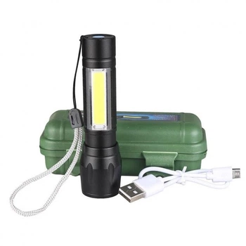 Ліхтарик ручний Bailong Police BL-511 XPE, zoom, ЗУ USB