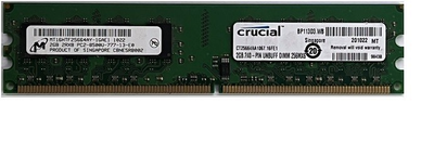 Игровая оперативная память Crucial Dimm 2Gb DDR2 1066MHz PC2-8500 CL7 MT16HTF25664AY-1GAE1 Б\у