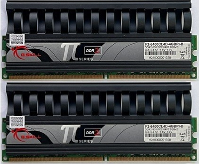 Игровая оперативная память G.Skill Dimm 4Gb (2*2Gb) DDR2 800MHz PC2-6400 CL5 6400CL4D-4GBPI-B Б\у