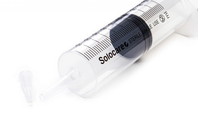 Шприц 100 мл Catheter Tip без голки 25 шт, 3-х комп. однораз. стер. «Solocare» Solocare