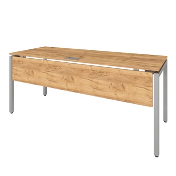 Офисный письменный стол руководителя Loft Details КP180 дуб крафт золотой с царгой