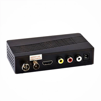 Тюнер Т2 ТВ ресивер DVB-T2 Megogo 2020 з LCD та підтримкою Wi-Fi 120х80х22 мм Чорний (12424MGO00004) TIN66