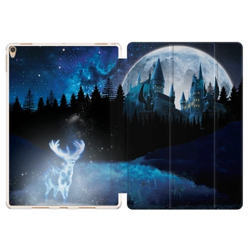 Чехол книжка, обложка для Apple iPad 10.2 (Патронус, Гарри Поттер) (2019) A2200/A2198/A2197; (2020) A2428/A2429; (2021) A2603/A2604