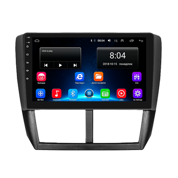 Штатная магнитола 9" Lesko для Subaru Forester III 2007-2011 4/64Gb/ 4G/ Wi-Fi/ CarPlay Premium Субару