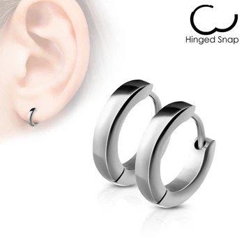 Стальные серьги-кольца Spikes SE2002-ST