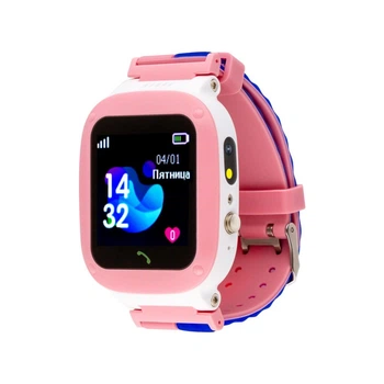Детские умные часы-трекер AmiGo GO004 Splashproof Camera+LED Pink