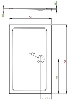 піддон Radaway Doros Plus D 90x130 (SDRPD1390-01)