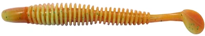 Силікон Reins Bubbring Shad 4" 308 Marble Chart Orange 6 шт (15520275)