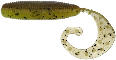 Силикон Reins Fat G-Tail Grub 4" B08 Green Pumpkin Chart Melon 8 шт (15520862)