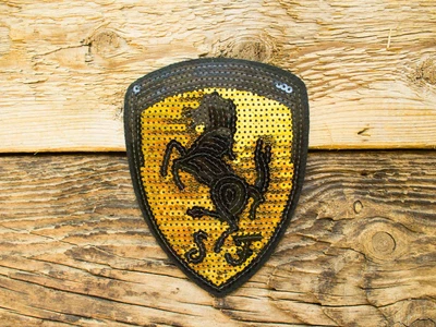 Термоаппликация Ferrari 11х14,5 см арт. 14519, 11*14,5 см, Китай