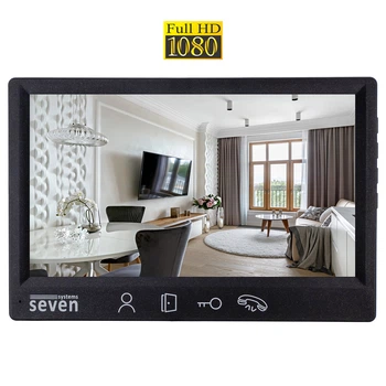 Відеодомофон із датчиком руху SEVEN DP-7571 FHD black