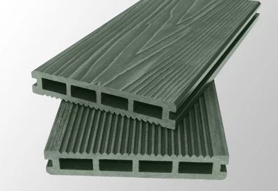 Террасная доска Classic 3D полая 0,33 м.кв. 150х25x2200 мм Грин