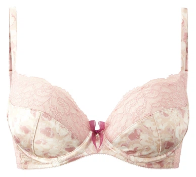 Бюстгальтер Gossard Elegance 5291 елгантний формований на кісточках з атласом і мереживом 80C Rose (5053014206888)