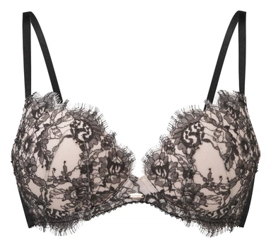 Бюстгальтер Gossard VIP Dark Romance 12601 з фантастичним мереживом преміальної якості формований 70G Charcoal (5053014396800)