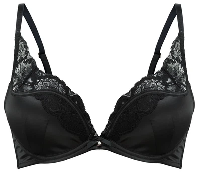Бюстгальтер Gossard Venus Black 13901 преміум формований гладкий з мереживом 70F Black (5053014472283)