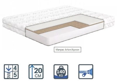 Ортопедический матрас MatroLuxe BELGIAN TECH ARLON (АРЛОН) 20см, 4/5 70х190