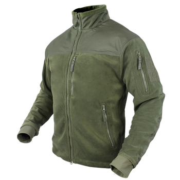 Тактическая куртка флисовая Condor ALPHA Mirco Fleece Jacket 601 Large, Олива (Olive)