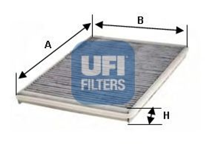 Фильтр, воздух во внутренном пространстве UFI (5416100)