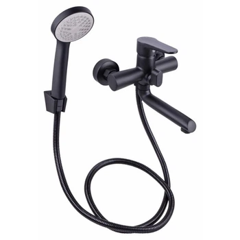 Cмеситель для ванны Lidz (BLA) 14 43 006-1 New с коротким изливом черный Lidz BLA14430061