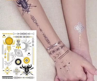 Велике тимчасове татуювання флеш тату водостійка tatoo-237 розмір листа 21*15 см