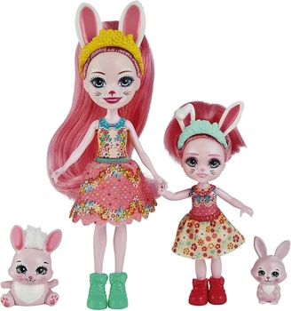 Ігровий набір Enchantimals Кролик Брі з молодшою ​​сестричкою (HCF84) (10-573869)