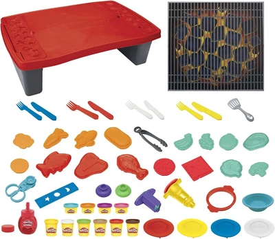 Игровой набор Плей-До Гриль барбекю Play-Doh Kitchen Creations Big Grill Playset 40-Piece