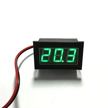 Вольтметр цифровой 4,5 - 30 В DC (зелёный)