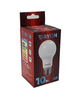 Світлодіодна лампа DAYON A60 10W 6400K E27 (EMT-1752)