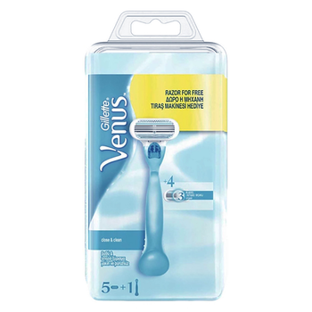 Станок для гоління жіночий (Бритва) Gillette Venus Smooth + 5 катриджів