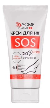 Крем для ніг SOS догляд за проблемною шкірою ніг та стоп ACME PHARMA
