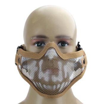 Защитная сетчатая маска на лицо для страйкбола и пейтбола! I-Mate Олива