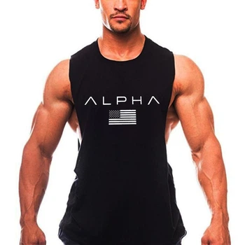 Безрукавка мужская майка Alpha черная XL
