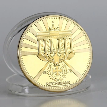 Позолочена сувенірна монета REICHSBANK 1872 — колекційний подарунок для поціновувачів історії