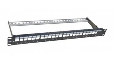 Патч-панель модульная Hypernet FTP 19" 24 порта 1U c менеджментом кабеля PP-M24-UTP