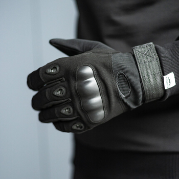 Перчатки Тактические полнопалые с накладкой Черный L SSpe1 310