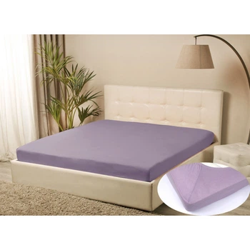 Простынь трикотажная на резинке Iris Home - Лиловый 160*200+25