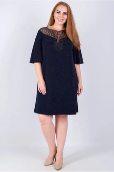 Сукня Seam А-подібного силуету XL Синя ART 34