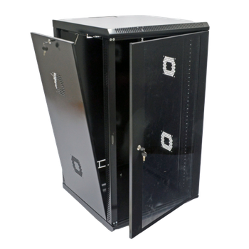Шкаф серверный настенный Net-server 19" 21U 1040х600х600мм (В*Ш*Г) разборной черный UA-MGSWA216B