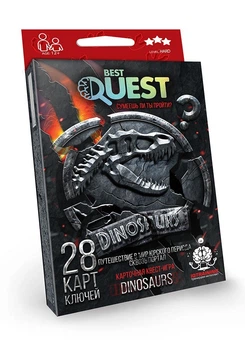 Карткова квест-гра Danko Toys «Best Quest» Динозаври