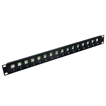 Модульная патч-панель EPNew 19" 16 портов 1U Keystone PLLK-16BKZ