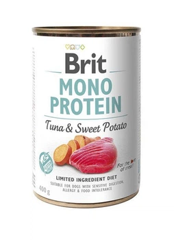 Консервированный корм Brit Mono Protein для собак с тунцом и бататом 400 г
